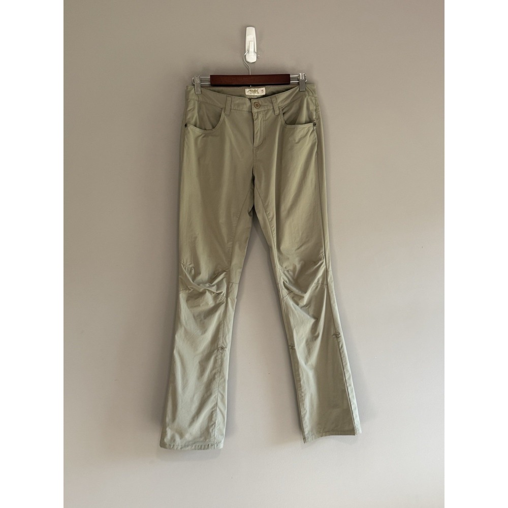Mountain Khakis Cruiser II Hiking Pants Beige Roll Up Convertible Outdoor 4R - Picture 2 of 14